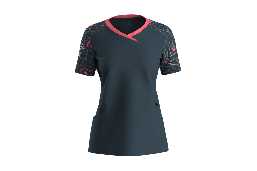 Womens Care Short Sleeve Flex Top